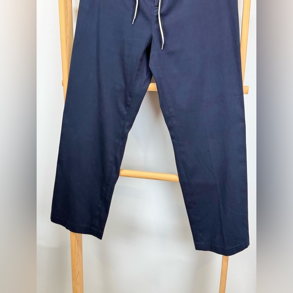 RALPH LAUREN SPORT Navy lace front wide leg Chinos size 10 - Picture 3 of 10